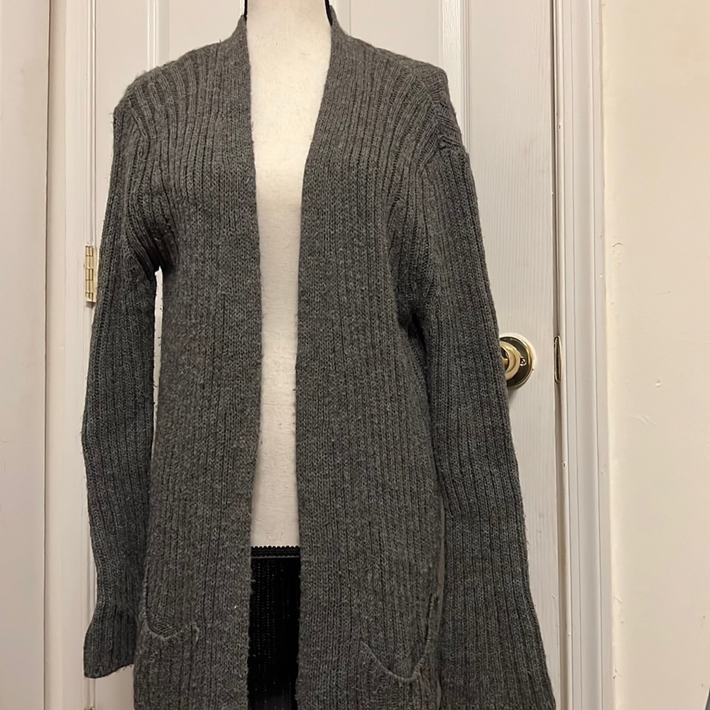 Long duster cardigan